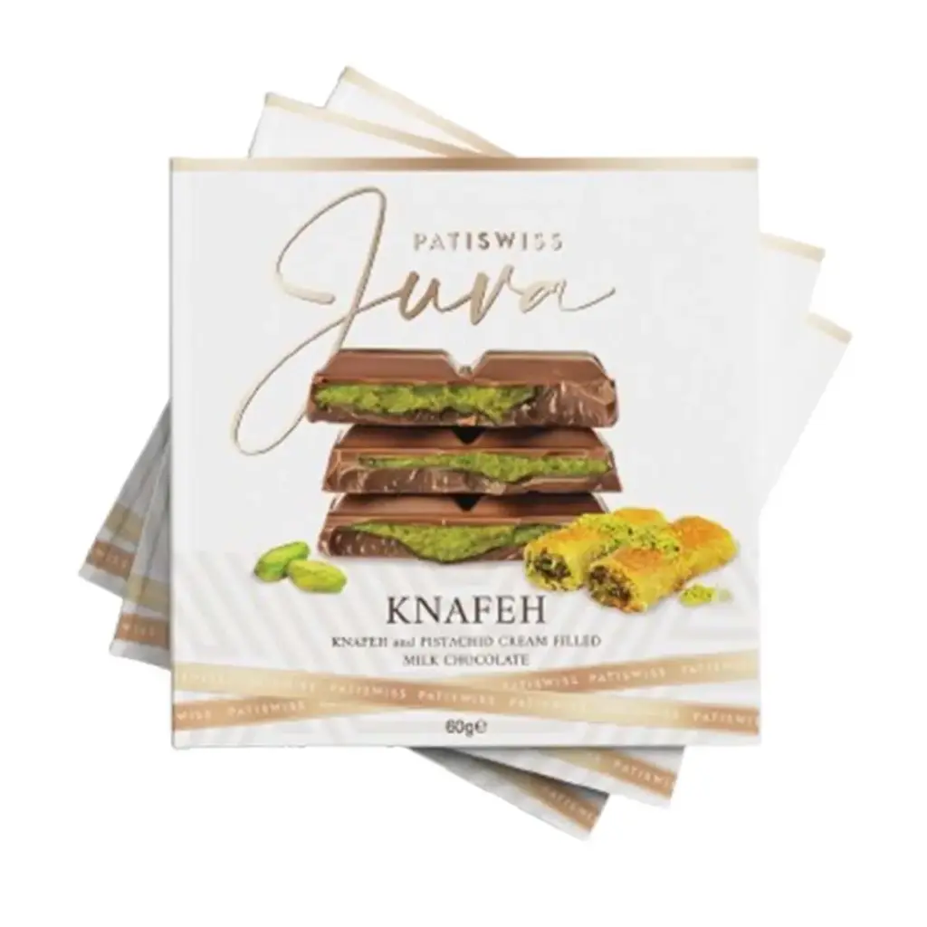 باتيسويس بشوكولاتة الحليب وكنافة الفستق 60 ج