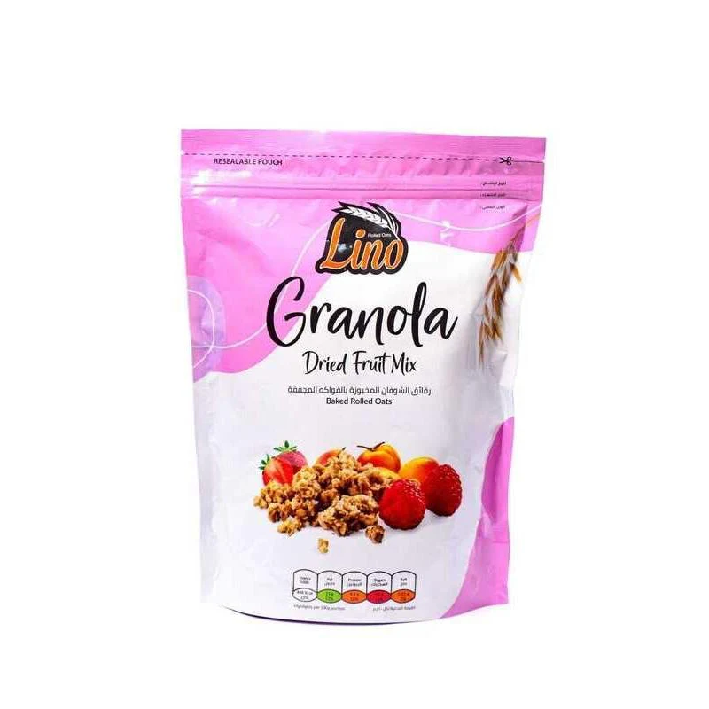 رقائق الشوفان جرانولا لينو بالفواكه المجففة كيس 350 ج