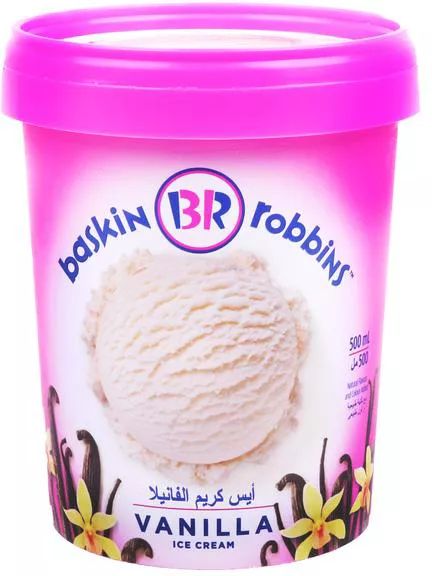 [1100096] ايس كريم باسكن روبنز 500  مل (شوكولاتة)