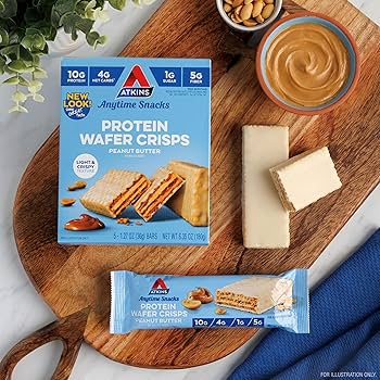 اتكنز بروتين ويفر كرسبس بالفول السوداني 180ج