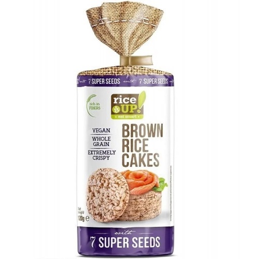 [2500885] رايس اب كيك حبوب الارز الكاملة مع 7حبوب  120ج