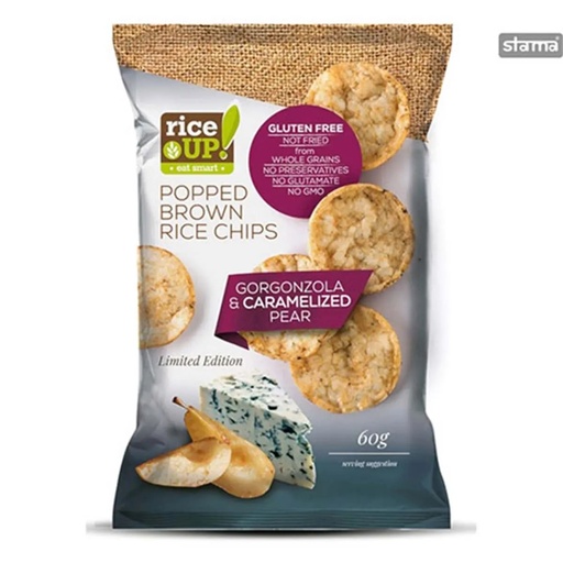 [2500886] رقاق حبوب الارز مع جبنة الجورجونزولا والكمثرى 18 ج