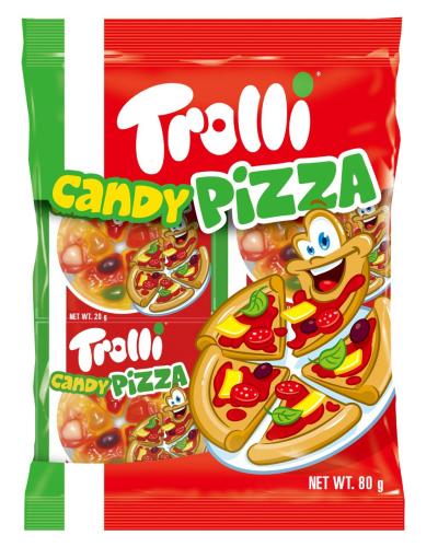 [2403722] حلوي جيلي ترولي بيتزا كيس 80 ج
