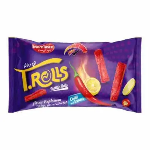 بطاطس تي رولز فلفل حار وليمون 28 ج